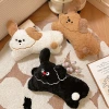 Creative Dudu dog throw pillows, cute puppy plush toys, sofa cushions, soothing dolls, living room decoration gifts details Picture
